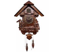 CWZZWS Orologio da Parete Hanse Cuculo Orologio da Parete Soggiorno Decorazione per la casa Decorazione in Legno Massiccio Che Orologio da Parete Orologio da Parete Orologio da Parete Orologio da
