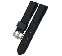 CWZZWS per cabina di guardia 19mm 21mm 20mm 22mm 23,0 mm 24mm per cinghia di orologio silicone a morbida arancione/arancione nero/24 mm