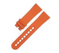 CWZZWS per Cinturino blancpain Fifty fathoms 5000 5015 Cinturino per Orologio Nero Braccialetti di Ricambio Cinturini Morbidi in Gomma fluorurata da 23,0 mm