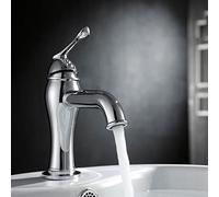 CWZZWS Rubinetto bronzo di bronzo antico, antico, cromato, armadio da bagno cromato, lavabo del lavaggio a testa, nucleo della valvola di razza in ceramica a caldo caldo, tutti i disegni antichi rame