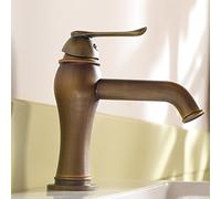 CWZZWS Rubinetto bronzo di bronzo antico, antico, cromato, armadio da bagno cromato, lavabo del lavaggio a testa, nucleo della valvola di razza in ceramica a caldo caldo, tutti i disegni antichi rame
