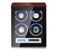 CWZZWS Scatola per orologi in legno, con controllo touch screen LCD, scatole per orologi con 5 modalità per scatola luminosa