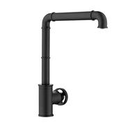 CWZZWS Taps del lavello da Cucina in Stile Industriale Mixer Caldo e Freddo Mixer in Ottone Singolo Manico Singolo Buchi per Cucina per Cucina Rubinetto Mobile Rubinetto Cucina Montato