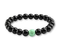 CWZZWS uomini Braccialetti di pietra vulcanica naturale opaca opaca lava nera onice perle Buddha braccialetto rotondo e bracciale da donna yoga preghiera