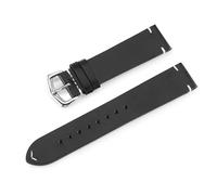 CWZZWS Xlczmyl 18mm 19mm 20mm 21mm 22mm 24mm retroleather watch watch orologio cintura cinturino per cinturini con cinturino con perni a molla, nero, 18mm