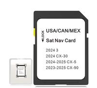 CX-5 Ultimo aggiornamento della mappa della scheda SD di navigazione, accessori di navigazione KMV666EZ1B per CX-90 2023-2025, CX-30/3 2024 mappe USA/CAN/MEX