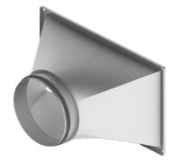 CX3020 - Raccordo di transizione da rettangolare a circolare DN 250 mm - A11058477 di Exhausto