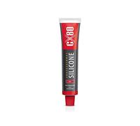 CX80 | Silicone rosso ad alta temperatura | sigillante elastico permanente per temperature da -65 °C a +380 ° | Per edilizia, automobili e industriali, resistente a oli, benzina e grassi, tubo da 80
