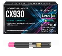 CX930DSE CX931DSE Cartucce toner Compatibili 85D0HK0 85D0HCO 85D0HMO 85D0HY0 Toner per Lexmark CX930 CX930DSE CX931DSE CX931DTSE Stampanti con chip Alta capacità di stampa