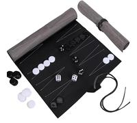 CXAFQ Backgammon gioco da tavolo,Backgammon da viaggio,Classico Backgammon Per Adulti,Perfetta idea regalo per gli appassionati del campeggio e dei viaggi,25.5 * 34.5cm