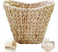 CXAFQ Cestino Vimini, Cestino Carta, Cestino Camera Da Letto, Cestino Per i Rifiuti Tessuti Per Sollevatori d'Acqua, Dimensioni 32,5 * 30,5 * 19cm, Possibilità Di Cosmetici, Libri Riviste, Spazzatura