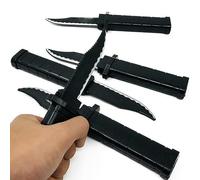 CXAFQ Coltello Pugnale a Scomparsa, Pugnale in plastica, Coltello Finto Divertente Bambini Adulti Scherzo Parodia Falso Coltello Trucco Puntelli, Pesce d'aprile