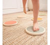 CXAFQ Giocattolo Del Fascio Di Equilibrio, 6 Pietre Antiscivolo Per Il Fiume Per Corse Ad Ostacoli All'Interno e All'Esterno, Adatto Per l'Allenamento Dell'Equilibrio e l'Esercizio Fisico Dei Bambini