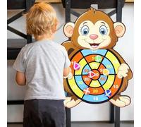 CXAFQ Tiro al Bersaglio Bambini,con 3 palline adesive,Natale Compleanno Oltre 3Anni,Giochi Bambini Giocattolo per Freccette Bersaglio,Adatto per giardini, giochi interni ed esterni(Scimmia)