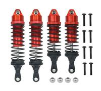 CXDOUDSW METALE FINE ELETTRO SCRUCCHI A Scritto ALL'AMTORIO Posteriore Compatibili con Modelli VXL 2WD VXL AUT 4SL RC in 1/10 Come Hoss 4 Pezzi(Red)