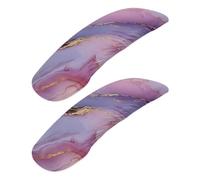 Cxdvotvy 2 copribraccioli per sedia da ufficio, con stampa marmorizzata, morbidi ed elastici, rimovibili e lavabili, per bracciolo della sedia da scrivania