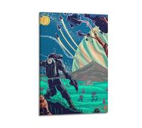 CXEEUDFFN Art23, poster decorativo da parete con scritta "No Man's Sky", poster decorativo su tela, stampa moderna, per camera da letto, per camera da letto, 40 x 60 cm