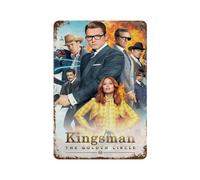 CXEEUDFFN Kingsman 3 Movie PosterWall Decor Art Metal Tin Poster Modern Bar Decorations30x20cm