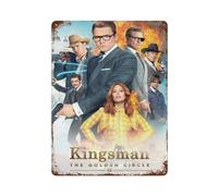 CXEEUDFFN Kingsman 3 Movie PosterWall Decor Art Metal Tin Poster Modern Bar Decorations40x30cm