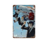 CXEEUDFFN Poster a tema anime Chainsaw Man Aki Hayakawa, decorazione da parete, poster in metallo moderno, decorazione per bar, 30 x 20 cm
