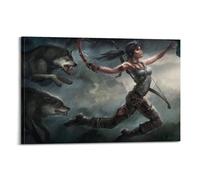CXEEUDFFN Poster con ragazza selvaggia su tela, decorazione artistica da parete, poster decorativo moderno per camera da letto, 60 x 90 cm