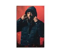 CXEEUDFFN Poster decorativo da parete su tela, motivo: Metro Boomin, stampa moderna, per camera da letto, 40 x 60 cm