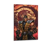 CXEEUDFFN Poster decorativo da parete su tela, motivo: Mortal Kombat Game Poster, 3, poster decorativo moderno per camera da letto, 20 x 30 cm
