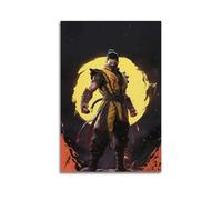 CXEEUDFFN Poster decorativo da parete su tela, motivo: Mortal Kombat Game, poster decorativo moderno per camera da letto, 40 x 60 cm