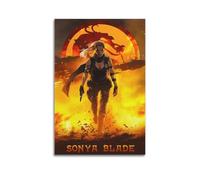 CXEEUDFFN Poster decorativo da parete su tela, motivo: Mortal Kombat Game, poster decorativo moderno per camera da letto, 40 x 60 cm