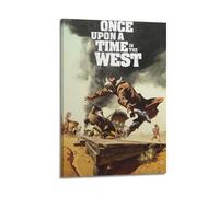 CXEEUDFFN Poster decorativo da parete su tela, motivo "Once Upon A Time in the West", stampa moderna, per camera da letto, per camera da letto, 50 x 75 cm