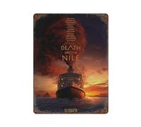CXEEUDFFN Poster del film "La morte sul Nilo", decorazione da parete, poster in metallo, decorazione moderna per bar, 40 x 30 cm