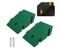 CXEGCCUF Rampa per marciapiede da 2 Pezzi, Altezza di Rialzo da 6", Rampe per marciapiede in plastica Resistente e Leggera Portatile per marciapiede, vialetto, Auto, Scooter, Bici, Moto (Co