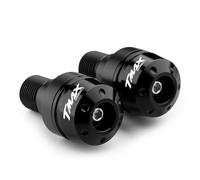 CXEPI Contrappesi per manubrio,Set Moto Manubrio Blocco Manopole Tappo Alluminio per Yam&aha TMAX560 TMAX 560 Tech MAX TMAX 2022 2023 2024(Non adatto per TMAX 2008-2021),Nero