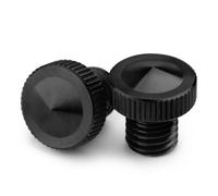 CXEPI Coppia Universale Alluminio Tappi per Fori specchietti Moto, Moto Specchio Copertura Spine (8mm: 1 x clockwise 1 x anticlockwise)