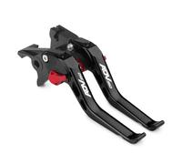 CXEPI Moto Regolabile Breve Leva Freno CNC Leva Frizione Accessori Moto per ADV350 ADV 350 2022 2023 2024,Nero rosso