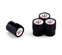 CXFFB 4 Pezzi Auto Valvola Pneumatici per Maserati Levante Granturismo Ghibli MC20 Quattroporte Grecale GranCabrio, Tappini Gomme Coprivalvole per Pneumatici per Auto Accessori,B