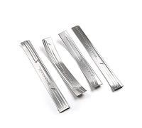 CXFFB 4 Pezzi Protezione Battitacco per Auto per Maserati Levante Battitacco in Acciaio Inossidabile Rivestimento AntiGraffio Protezione per Battitacco Accessori Emblema