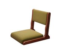 CXFSCD Sedia da Terra con Schienale, Principio ergonomico, Rangement pieghevole, Semplice e pratico, Supporto stabile, Alta capacità portante per Soggiorno(Color:Verde)