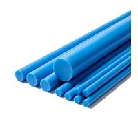 CXGBQSJ 2Pcs Tondino in Plastica Pom Barra in Acetale Resistente Blu | Tondino POM resistente facile da tagliare forare e lavorare per officine progetti di fabbricazione e ricambi