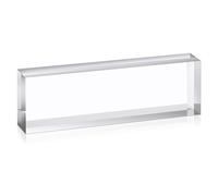 CXGBQSJ Blocco Espositivo in Acrilico Spesso 40 mm, Rialzo Quadrato Trasparente Solido per Figure, Collezionabili, Banchi da Negozio e Decorazioni per Scaffali,120x50x40mm