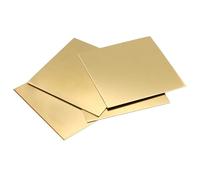 CXGBQSJ Lastre di Ottone Spessore 0,3 Mm 4 Pezzi Lastra di Ottone Rettangolare in Metallo Eccellente Conduttività per Modelli di Stampaggio di Metalli Riparazioni Artigianato,50x50mm