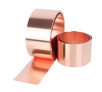 CXGBQSJ Striscia di Rame T2 Larghezza 250 mm Lamina Metallica Conduttiva Rotolo Lastra di Rame Rosso per Fai-da-Te Riparazioni Ingegneria Lavori Industriali,0.3x250mm