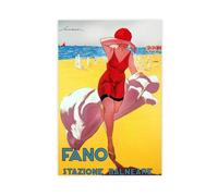 CXGFEFFG Poster di Federico Seneca, 1928, poster vintage su tela, decorazione per camera da letto, paesaggio, 20 x 30 cm