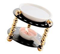 CXGFRGH Bruciatore per aromaterapia, Diffusore di aromi for Soggiorno o Camera da Letto con cucchiaino tè. fragranze for(Black)