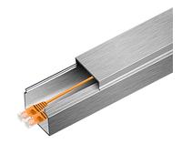 CXGFRGH Condotti per Cavi, Copertura Protettiva for Cavi Adesivi da Pavimento, Extra Large, copricavo in Metallo, Modanatura for Nascondere i(Holds 12 Wires)