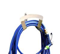 CXGFRGH Contenitori per Tubi, Supporto for Recinzione, Comodo da Usare, Resistente alla ruggine, attrezzo Giardinaggio Professionale, Porta Tubo, Carrello Parete