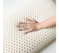 CXGFRGH Cuscino in Lattice， Cuscino Dunlop Premium in Lattice Naturale al 100%, a Basso Profilo, for alleviare Il Dolore, ipoallergenico e antidepressivo, Include Federa for Un imballaggio Perfetto