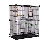 CXGFRGH Gabbia per Uccelli, Gabbie for Uccelli, for Grandi, for in Metallo, casetta for Creativa, trasportino for Animali Domestici, Gabbia for voli, for pappagalli(B)