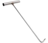 CXGFRGH Gancio per tombini， Gancio for tombino, Sollevatore for griglia di Scarico in Acciaio Inossidabile, Gancio for Sollevamento tombino, Porta(8mm,88cm/34.6in)