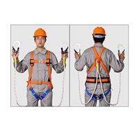 CXGFRGH Imbracatura di Sicurezza, Kit di Imbracatura Sicurezza for Tutto Il Corpo, anticaduta, da Arrampicata con Gancio e Corda(Double Hook,3 Months)